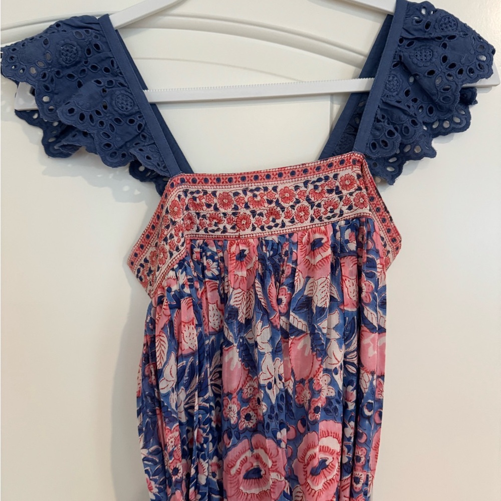 Alicia Bell Floral Maxi Dress with Ruffle Sleeves